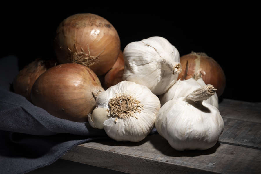 Aglio bianco e cipolla piacentini