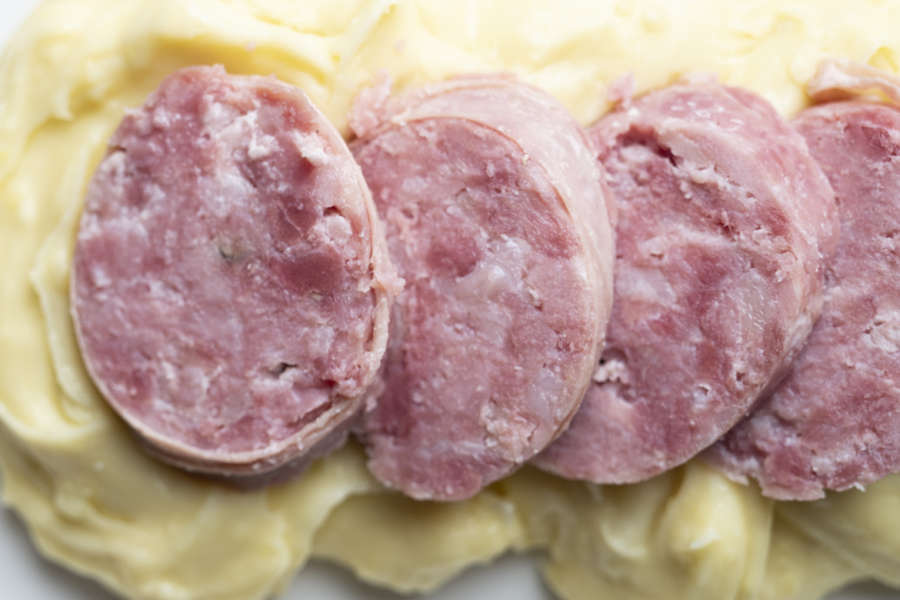 salame di Piacenza cotto - con polenta