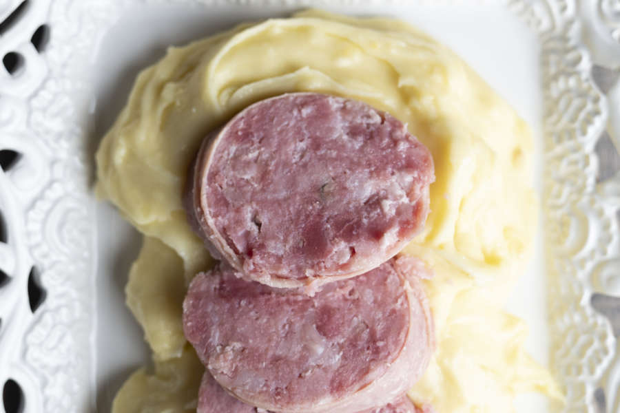 salame di Piacenza cotto - con polenta