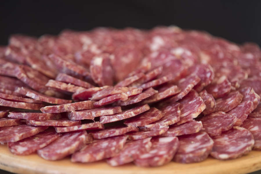 Salame piacentino DOP fette