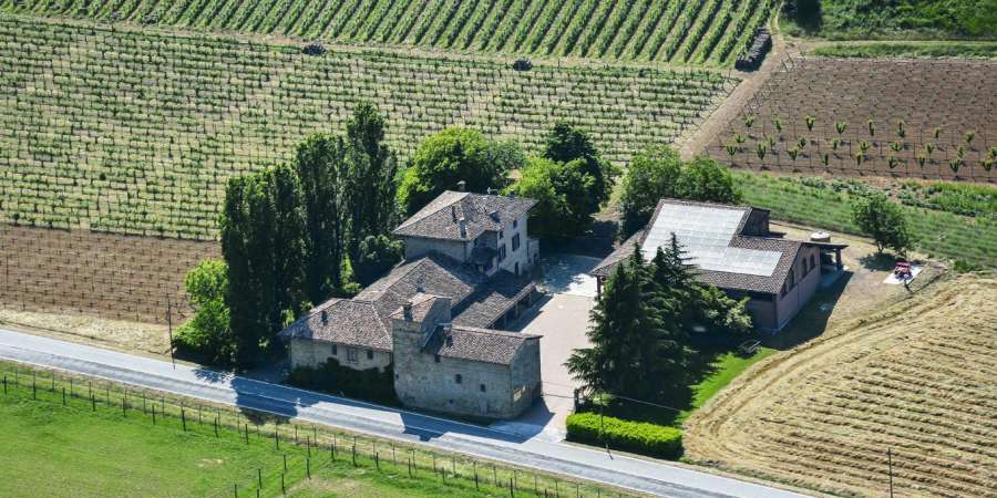 casa benna veduta aerea - Castell'Arquato